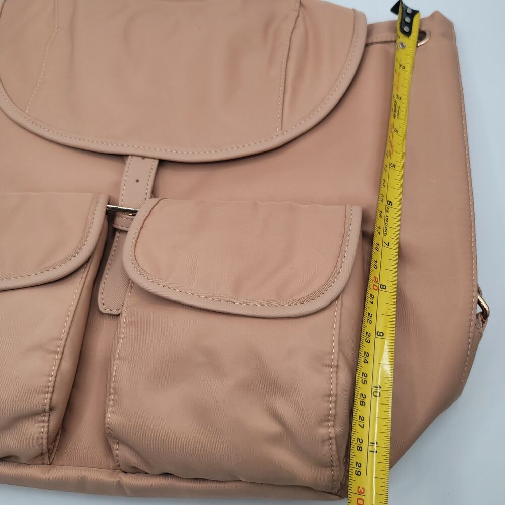 Year of Ours x FFF Taupe Nylon Backpack NWT - Convertible Tote Bag w/ Pockets - Picture 3 of 10